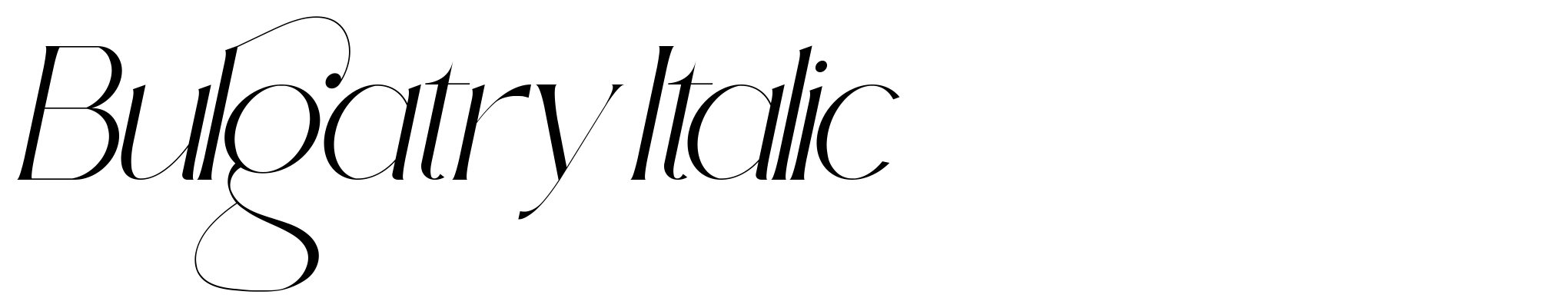 Bulgatry Italic image
